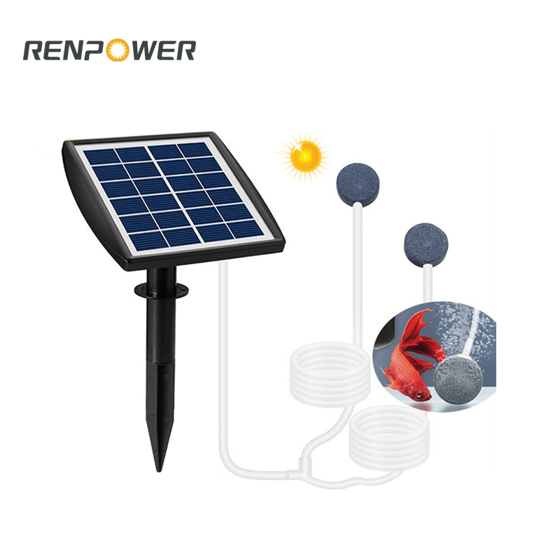 Bagong Solar Oxygen Pump 2w Uri ng Pag -iimbak sa Panlabas na Pangingisda ng Pamumulahang Pond ng Maliit na Bahay ng Oxehen Oxygen Machine